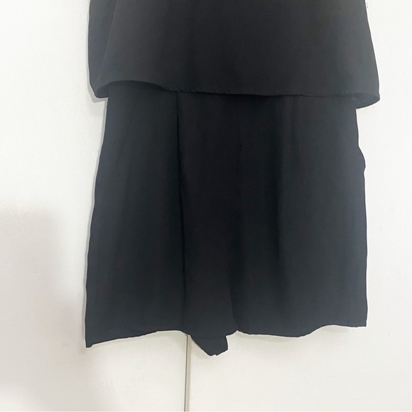 FOREVER 21 high neck lace collar flowy overlay on top shorts bottom romper S - Picture 3 of 9